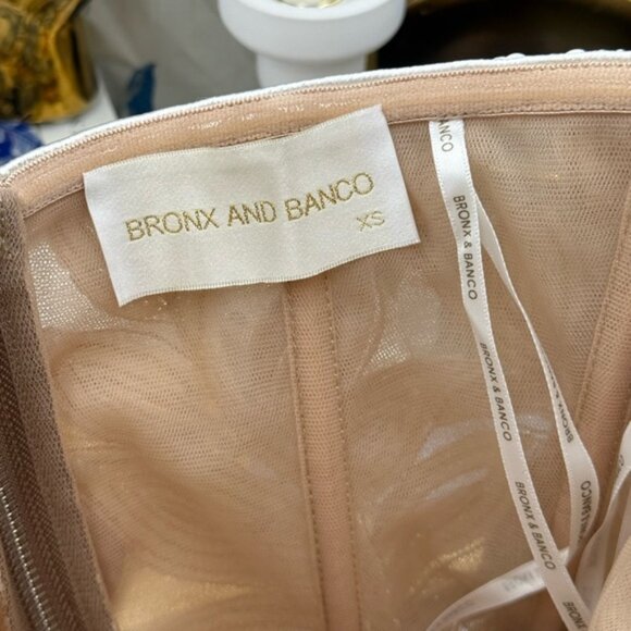 🆕 BRONX & BANCO 🧿 NWOT Dahlia Gown, White Sequin Floral Gown - Sz XS US 2 - Picture 13 of 14